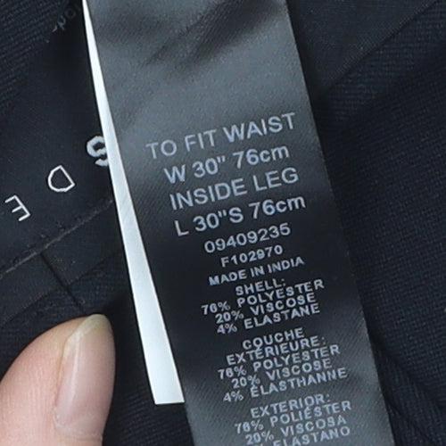 ASOS DESIGN Men's Black Trousers Size M