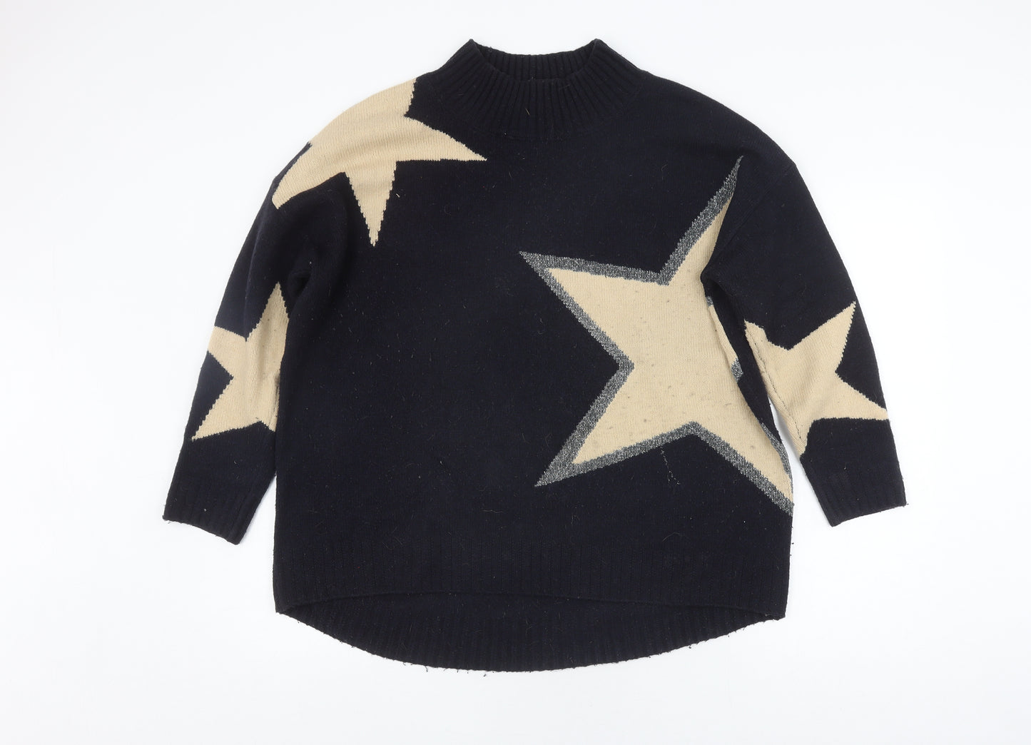 Monsoon Women’s Black Star Jumper Size L