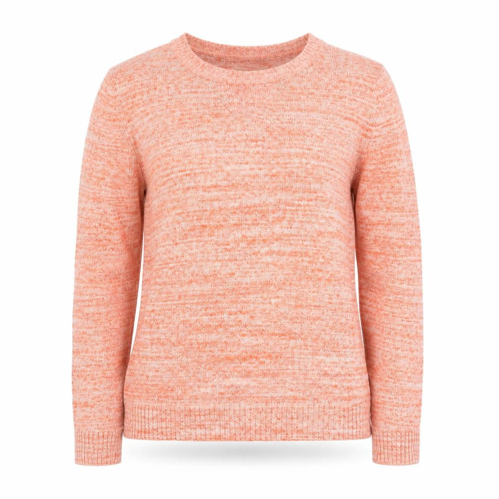 Front view of Gap Women's Pink M Knit jumper, Crew Neck, Cotton
