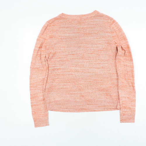 GAP Women's Pink M Knit Pullover Jumper, Crew Neck, Cotton