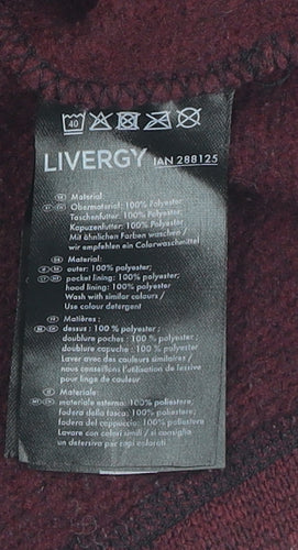 Livergy Men's Hooded Red Jacket XL