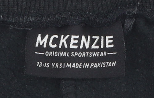 McKenzie Boys Black Jogger Trousers 13 Years