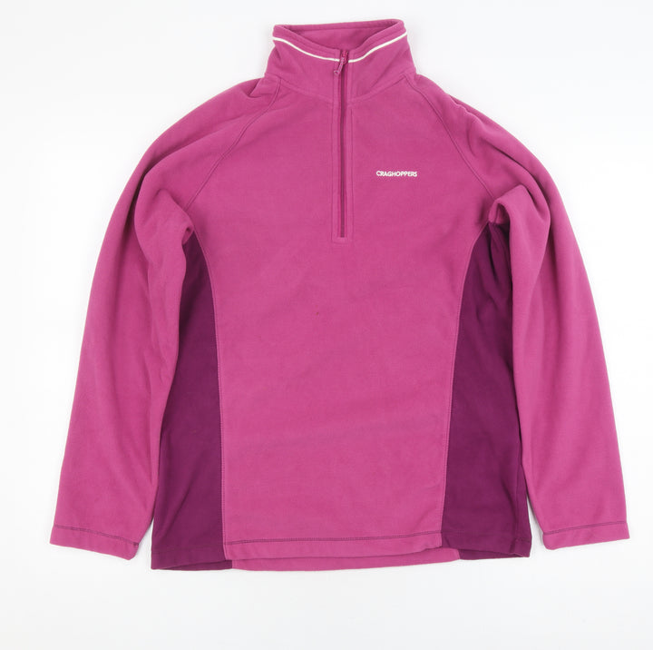 Craghoppers Women's Pink Fleece Pullover Jumper, Size 12