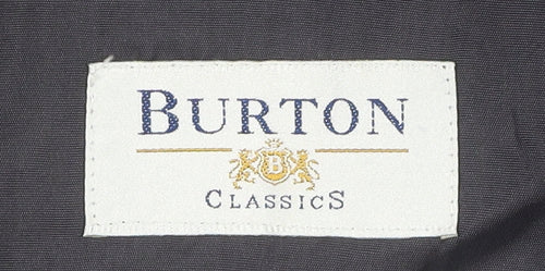 Burton Men's Black Striped Suit Jacket 42L