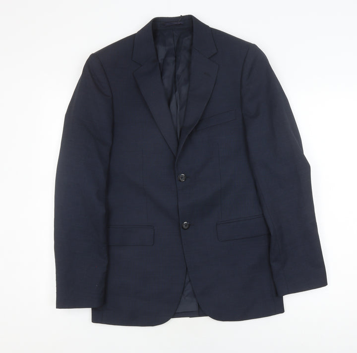 DKNY Men's Blue Classic Fit Suit Jacket 34 Regular