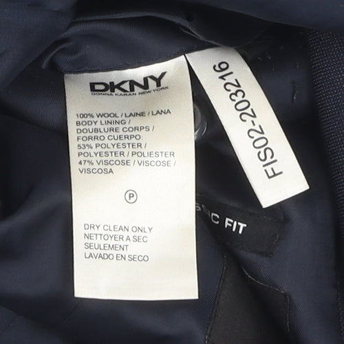DKNY Men's Blue Classic Fit Suit Jacket 34 Regular