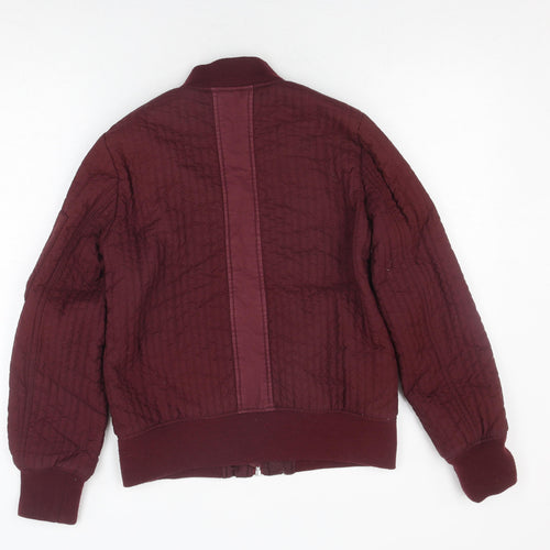 Whistles Men's Red Bomber Jacket S - Polyester Quilted