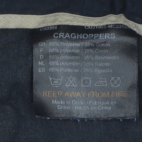 Craghoppers Men's Black Cargo Trousers, Size S