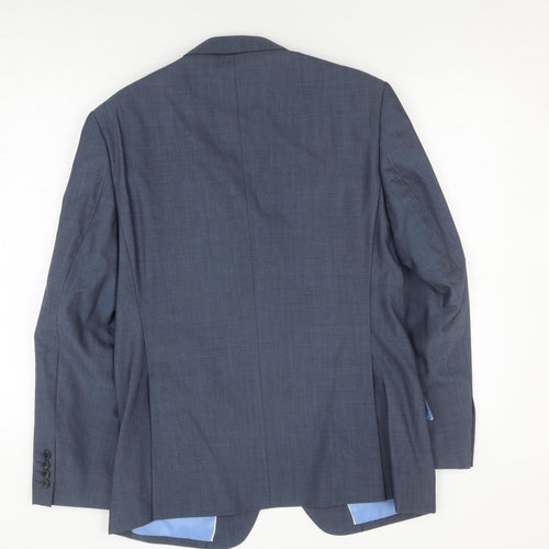 Men's Grey Wool 1 Piece Suit Jacket - 38S