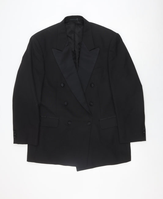 Torre Men's Black Tuxedo 42R Double-Breasted Jacket