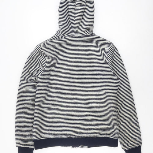 Weird Fish Women's Multicoloured Stripe Hooded Jacket Size 12