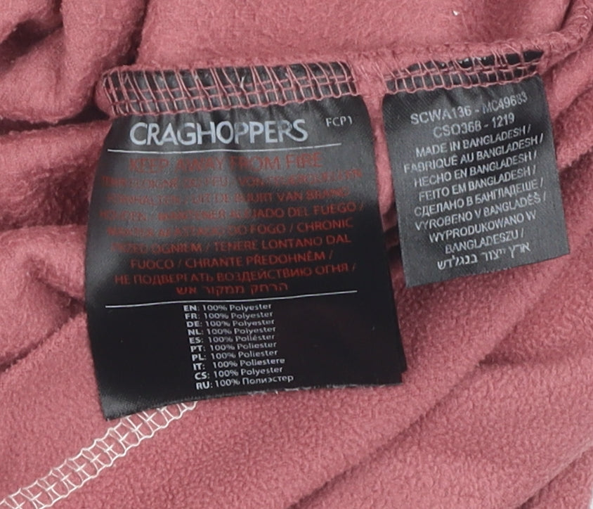 Craghoppers Women’s Pink 1/4 Zip Pullover Fleece