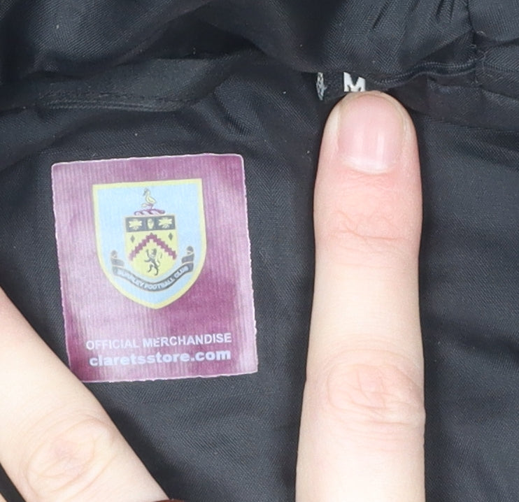 Burnley FC Black Polyester Parka Jacket M Unisex Hooded