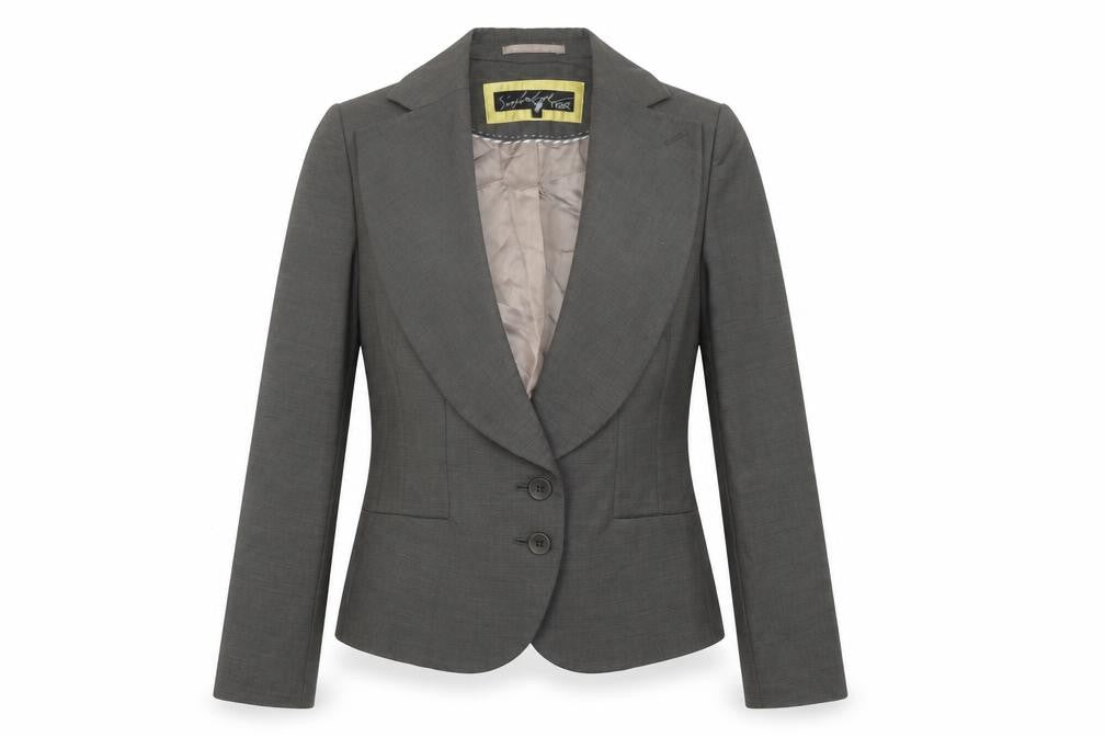 Front view of Next Signature Women's Grey Blazer -, size 10