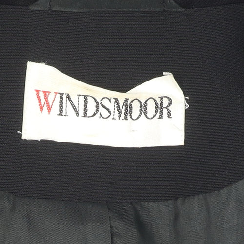 Windsmoor Women's Black Long Overcoat Size 12