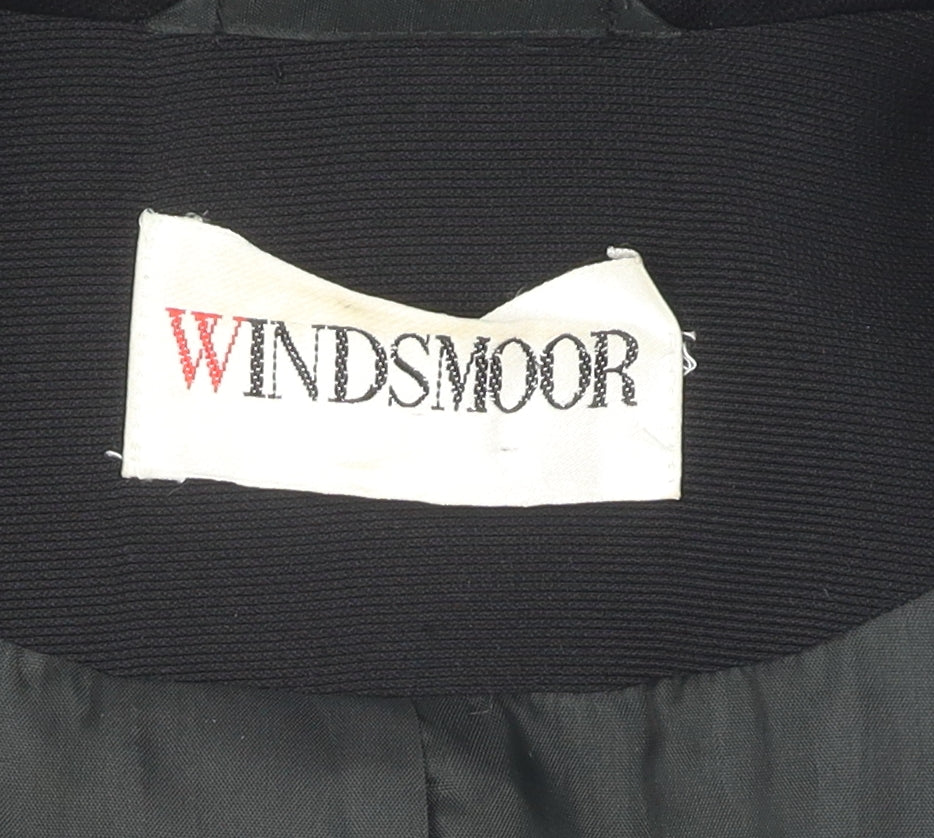 Windsmoor Women's Black Long Overcoat Size 12