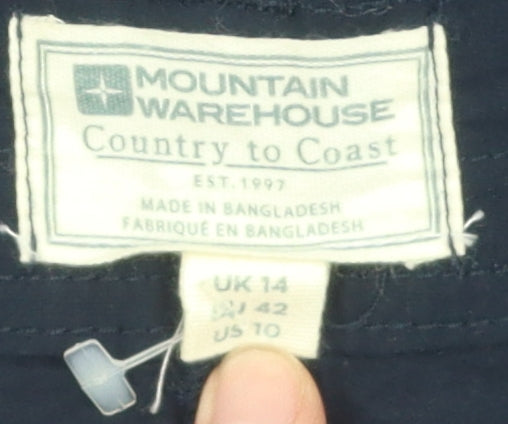 Mountain Warehouse Women's Blue Cotton Trousers Size 14
