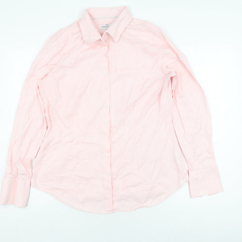 Hawes & Curtis Men's Pink Cotton Button-Up Shirt