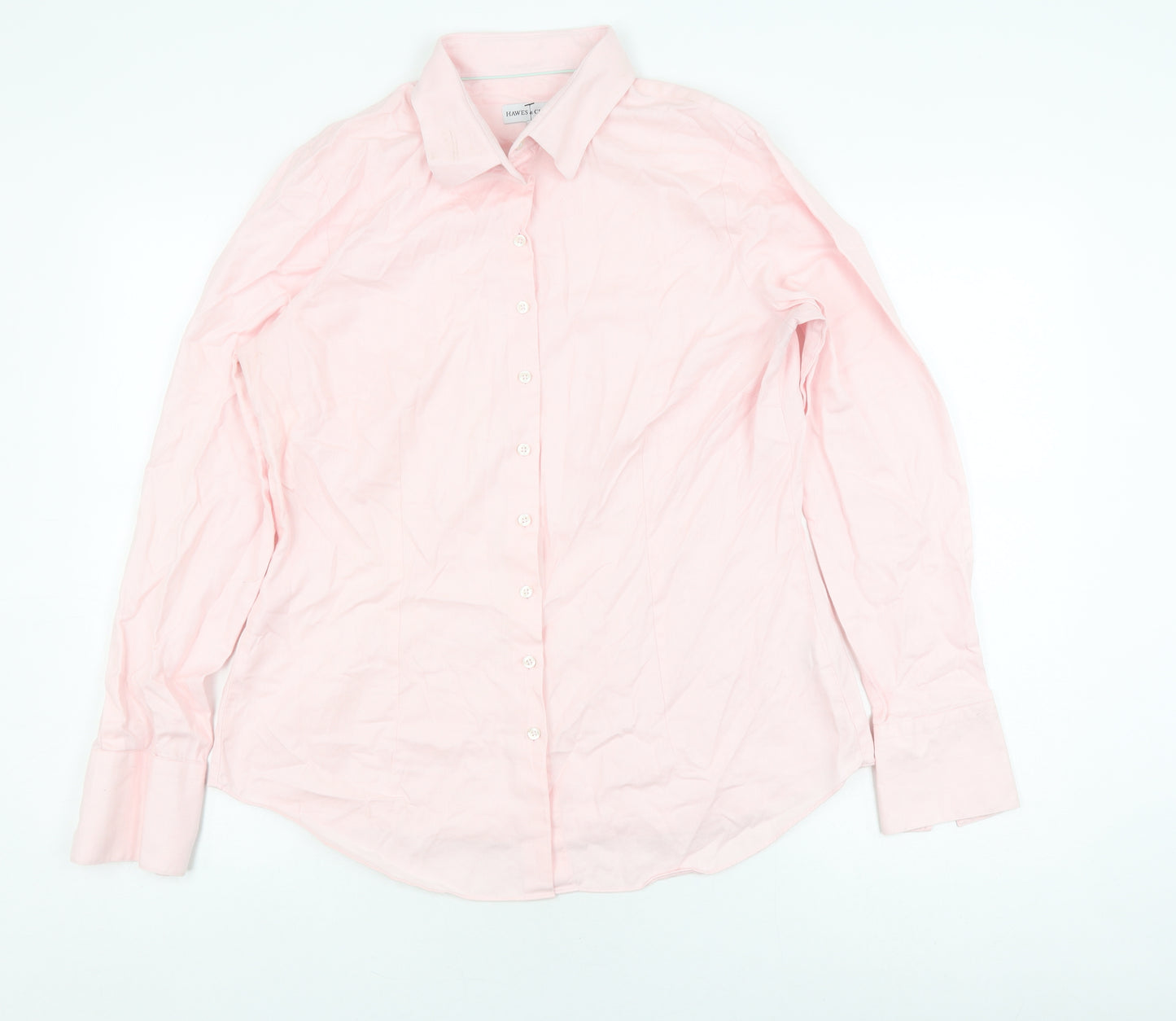 Hawes & Curtis Men's Pink Cotton Button-Up Shirt