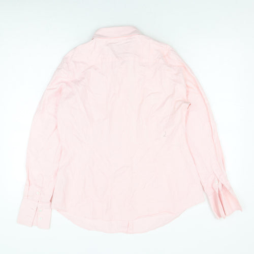 Hawes & Curtis Men's Pink Cotton Button-Up Shirt