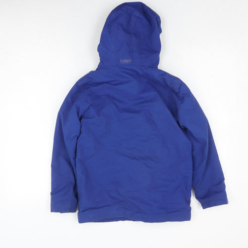 Campri Boys Blue Hooded Parka Jacket Size 11-12 Years
