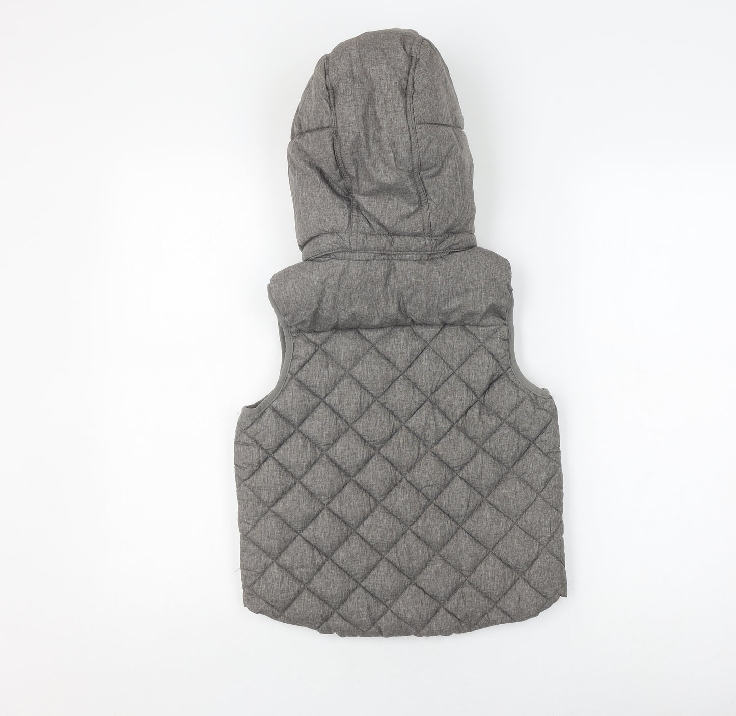 L.O.G.G. Boys Grey Puffer Jacket 10 Years Hooded Quilted