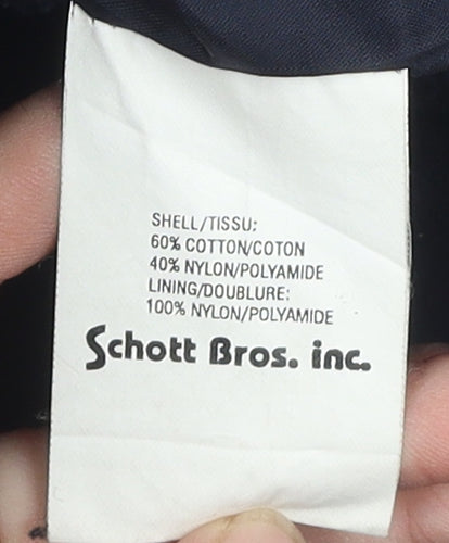 Schott Bros. Men's Blue Medium Jacket Casual