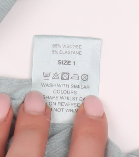 A Postcard From Brighton Women's Blue Wrap Blouse Size S