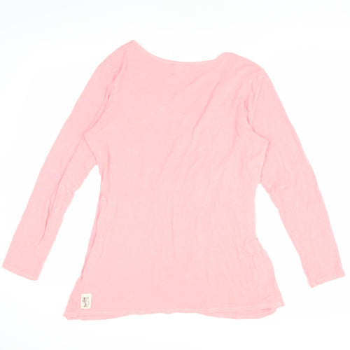A Postcard from Brighton Women's Pink Wrap Blouse Size 4