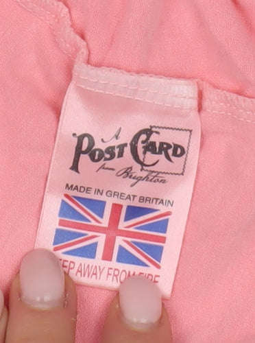 A Postcard from Brighton Women's Pink Wrap Blouse Size 4