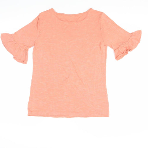LOFT Women's Orange M Basic T-Shirt