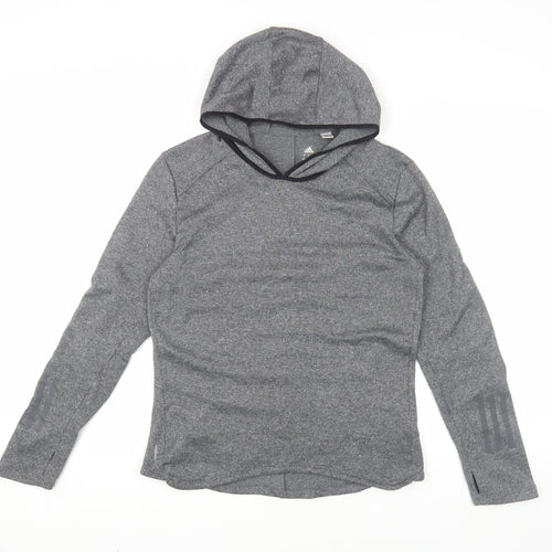 Adidas Women's Grey Small Pullover Hoodie