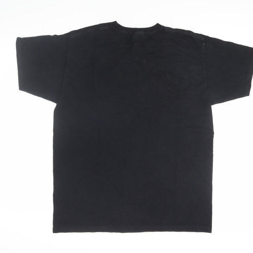 Fruit of the Loom Men's Black Motorcycle T-Shirt L