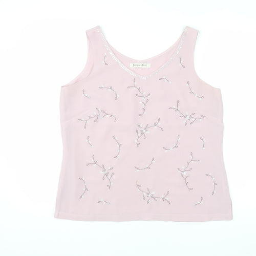 Jacques Vert Women's Pink Camisole Tank Top Size 14