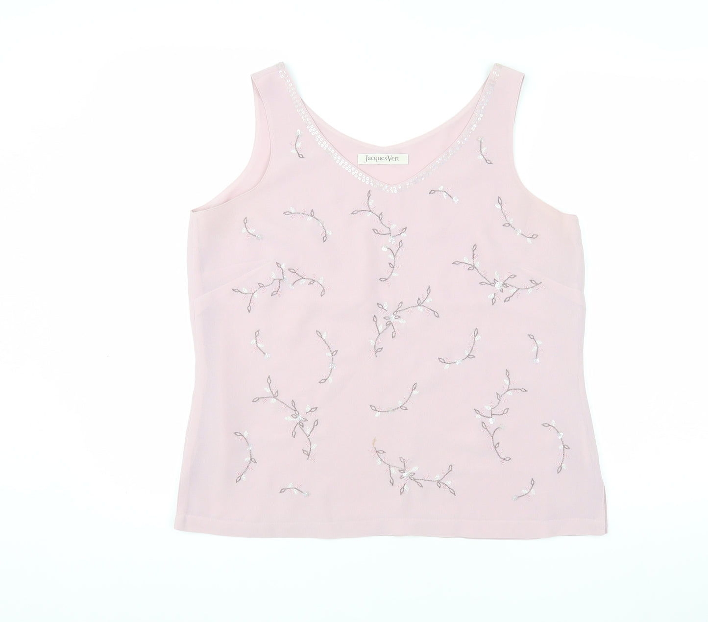 Jacques Vert Women's Pink Camisole Tank Top Size 14