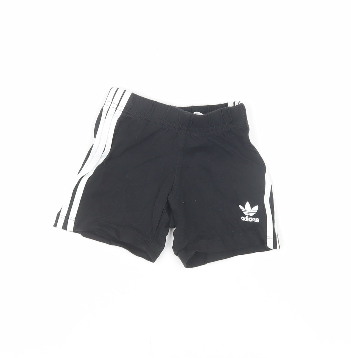 Adidas Unisex Baby Black Shorts 6-9 Months Cotton
