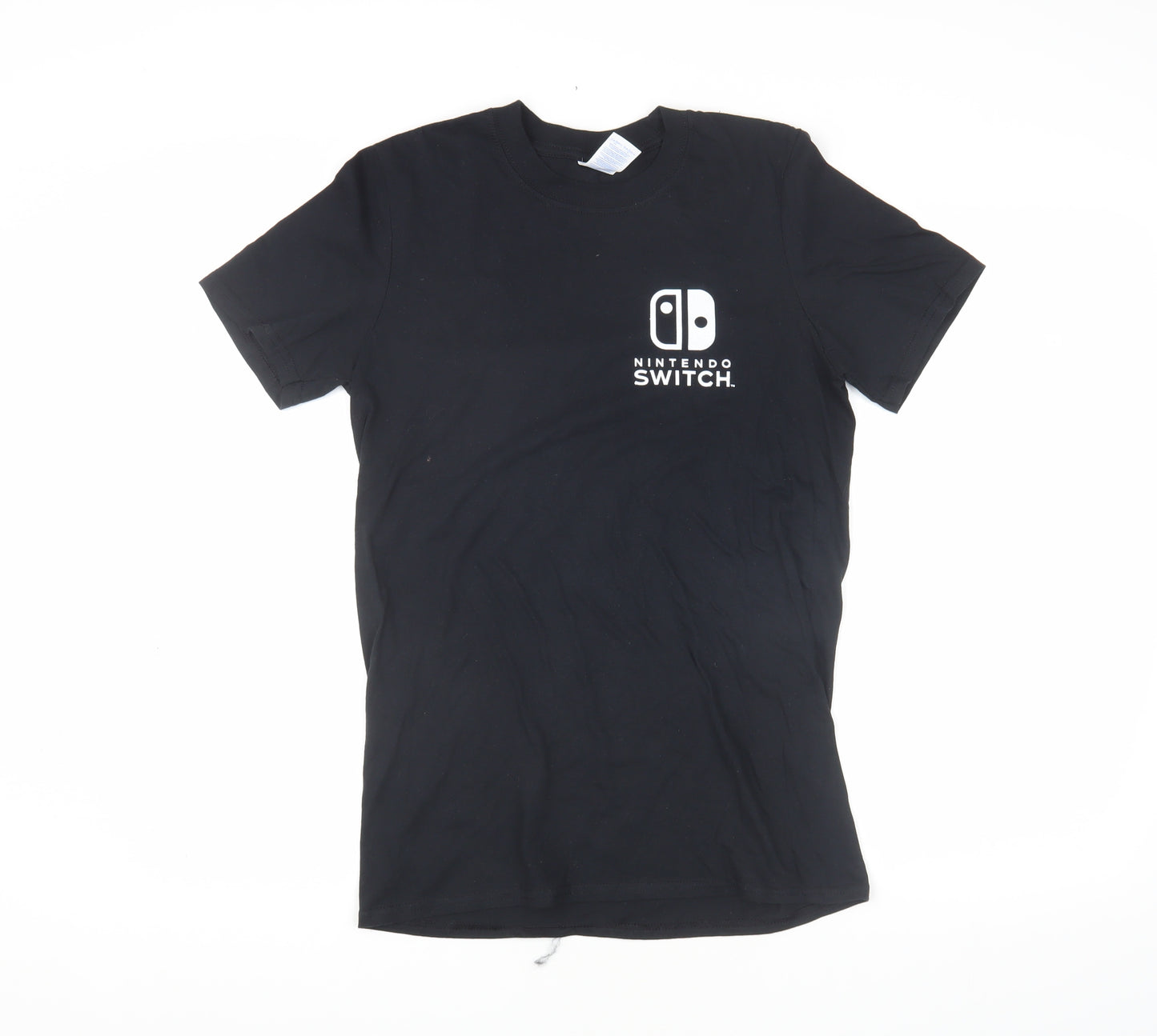 Nintendo Switch Men's Black Cotton Logo T-Shirt S
