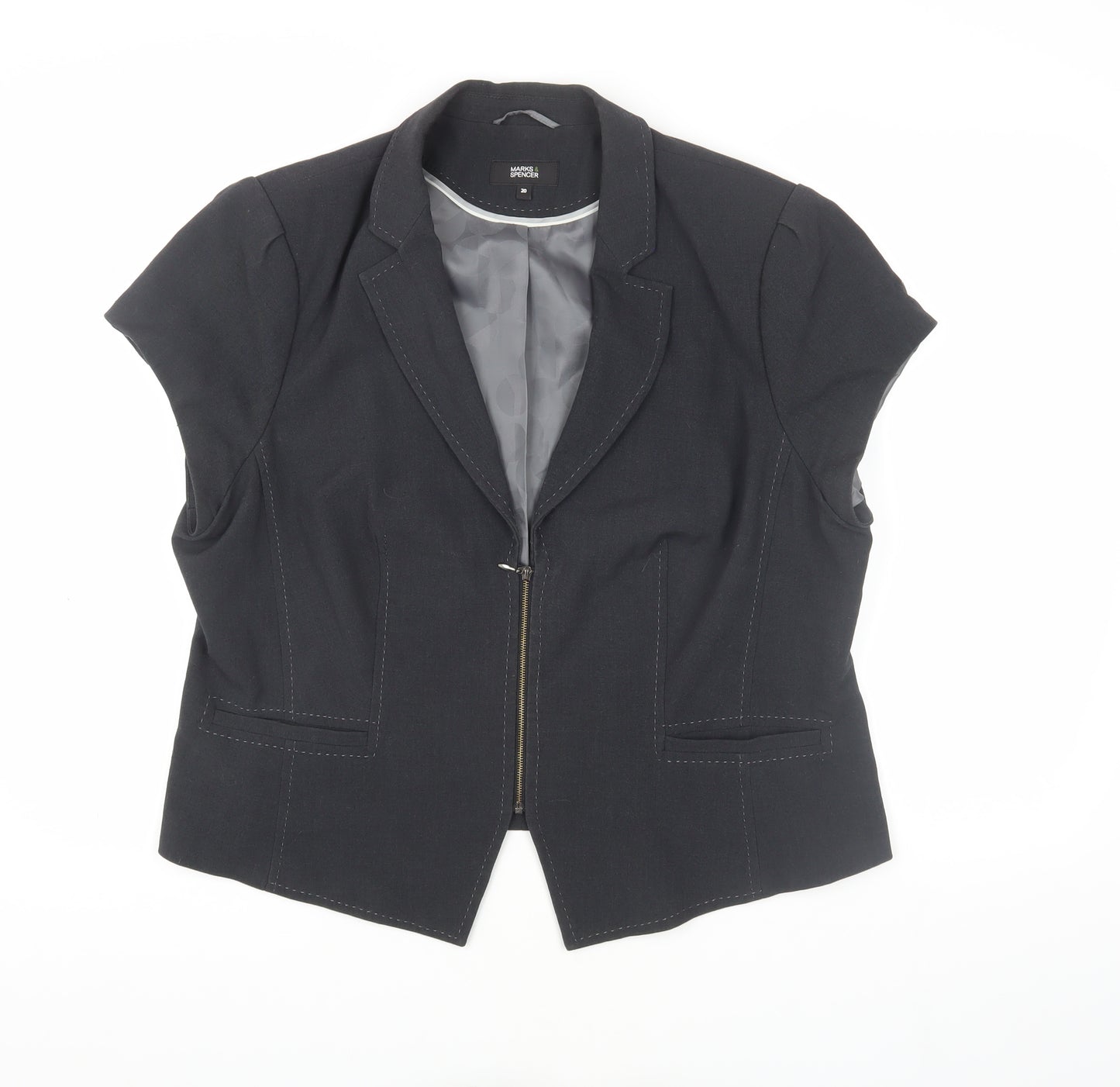 Marks and Spencer Women's Black Suit Jacket Size 12