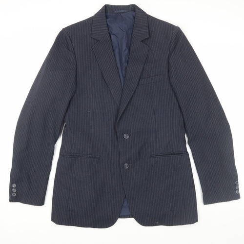 Foster Menswear Navy Pinstripe Blazer Size 38R