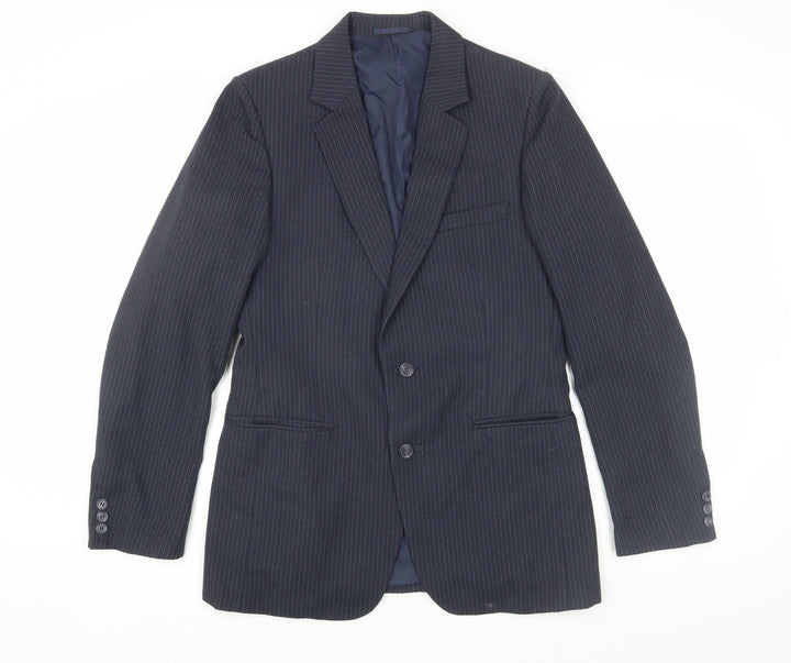 Foster Menswear Navy Pinstripe Blazer Size 38R
