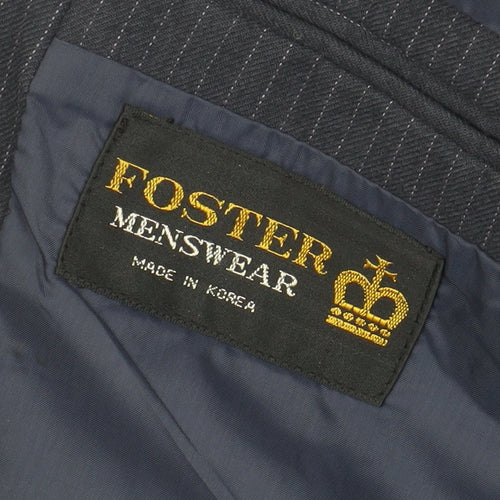 Foster Menswear Navy Pinstripe Blazer Size 38R