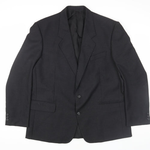 Diplomat Men's Black Blazer, Business Formal 46R