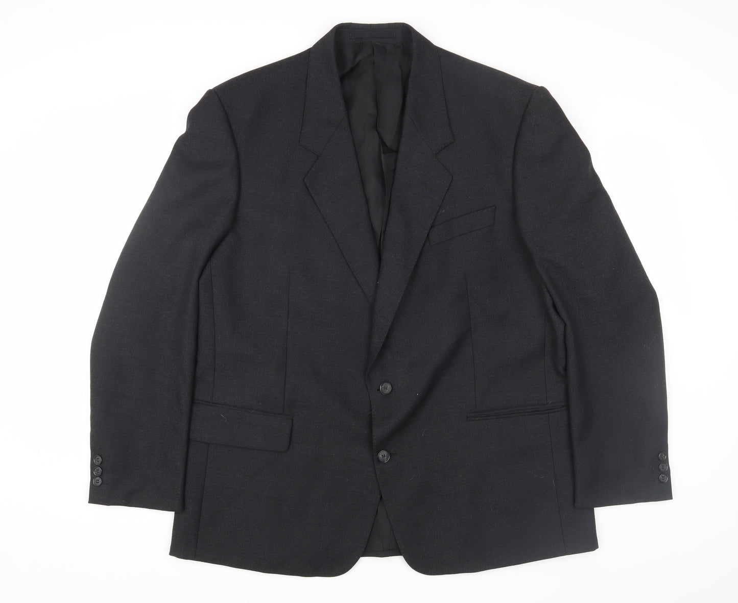 Diplomat Men's Black Blazer, Business Formal 46R