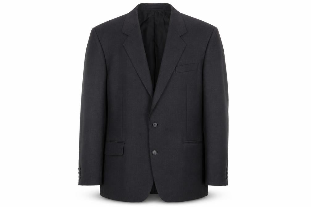 Diplomat Men's Black Blazer, Business Formal 46R