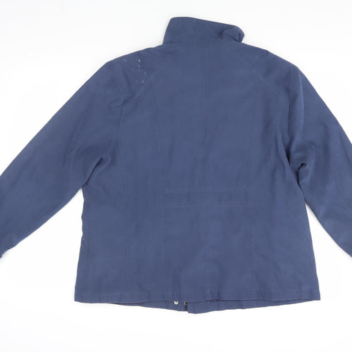 Finesse Women's Blue Relaxed Fit Basic Jacket 22
