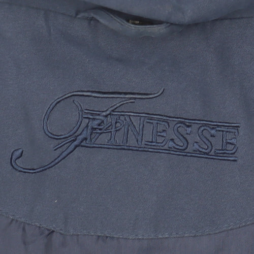 Finesse Women's Blue Relaxed Fit Basic Jacket 22