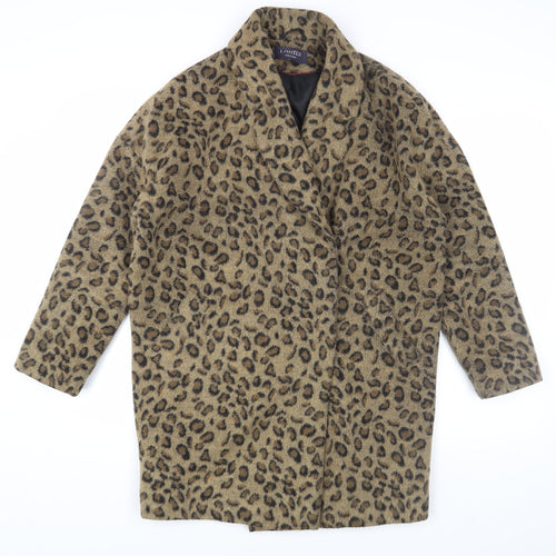 Marks and Spencer Women's Brown Animal Print Overcoat