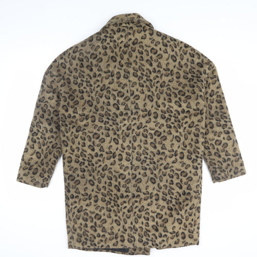 Marks and Spencer Women's Brown Animal Print Overcoat