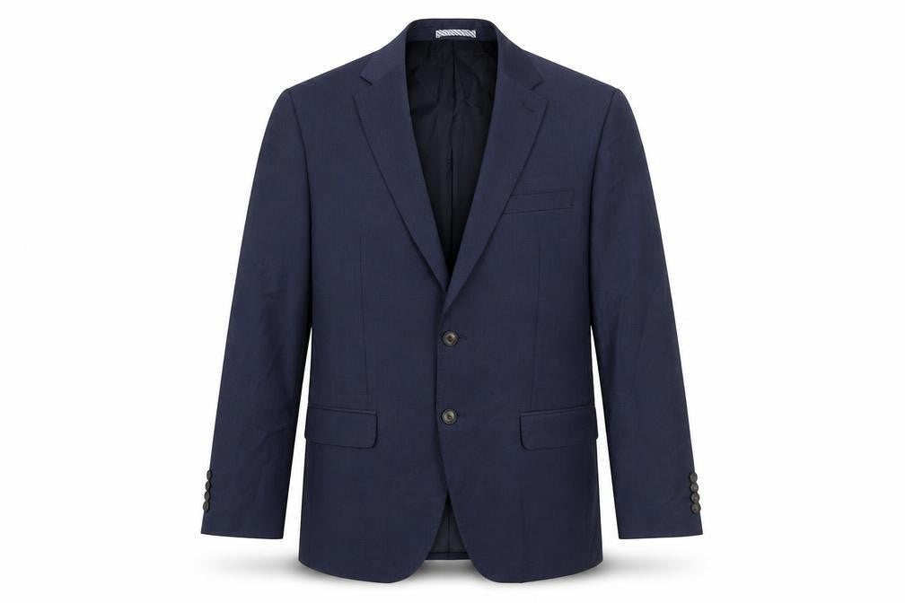 Front view of Marks & Spencer Men's Blue Single-Breasted Blazer 42R