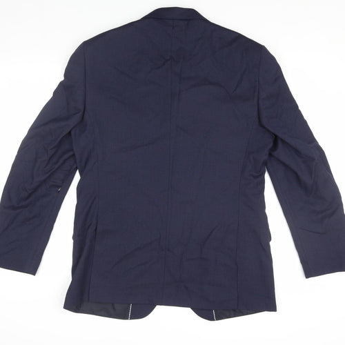 Marks and Spencer Men's Blue Single-Breasted Blazer 42R